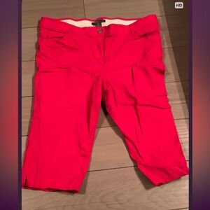 89th & Madison Bright Red Bermuda Shorts size 18